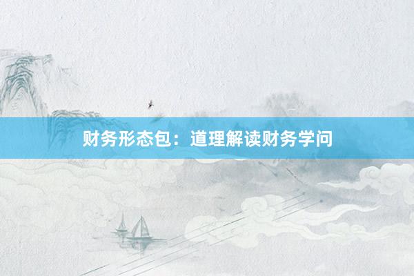 财务形态包：道理解读财务学问